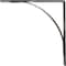 Ekena Millwork Morris Steel Bracket, Hammered Gray 3"W x 20"D x 20"H BKTM03X20X20MOHGY - alternate 3